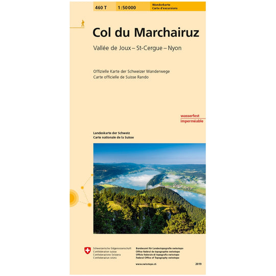 Wanderkarten Swiss Topo 1:50000 Wanderkarten Swisstopo 460T Col du Machairuz 