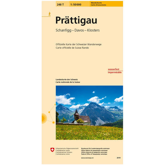 Wanderkarten Swiss Topo 1:50000 Wanderkarten Swisstopo 248T Prättigau 