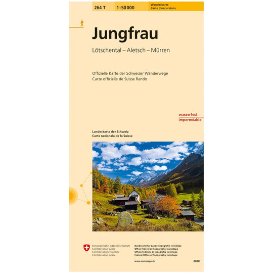 Wanderkarten Swiss Topo 1:50000 Wanderkarten Swisstopo 264T Jungfrau 