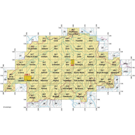 Wanderkarten Swiss Topo 1:50000 Wanderkarten Swisstopo 