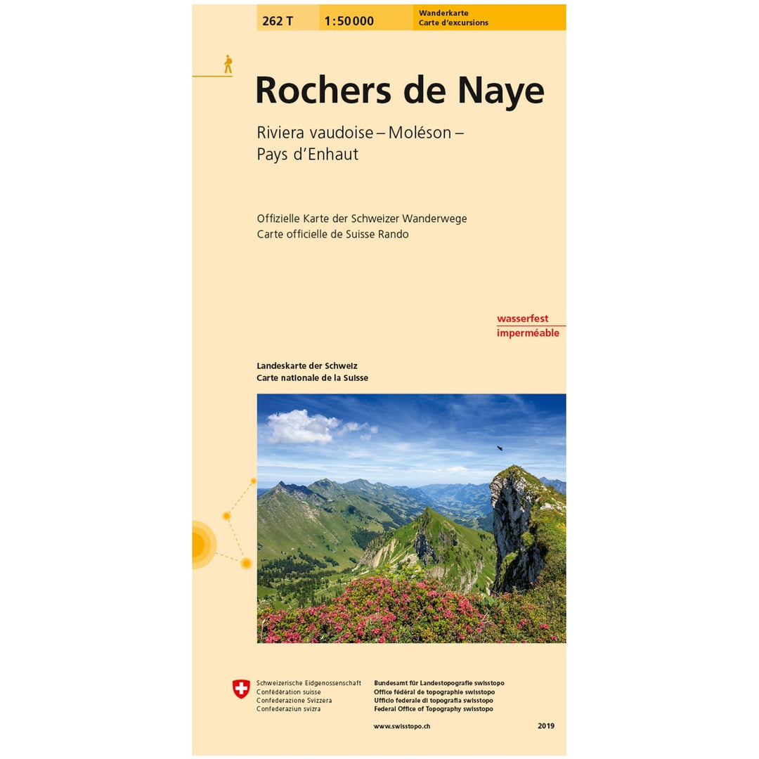 Wanderkarten Swiss Topo 1:50000 Wanderkarten Swisstopo 262T Rochers de Naye 