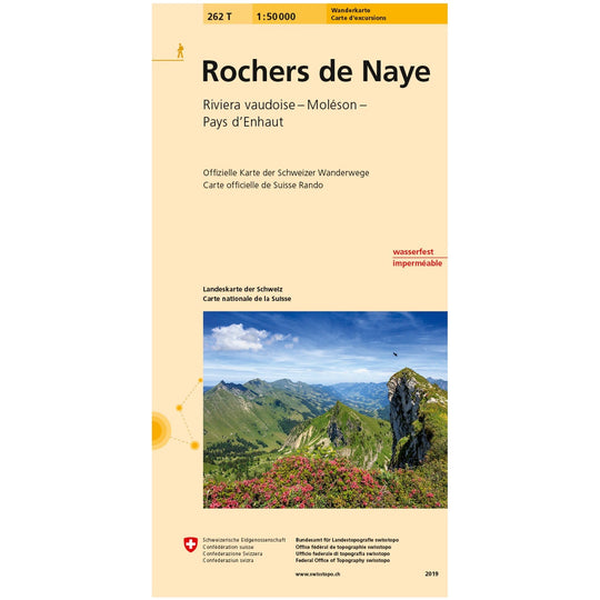 Wanderkarten Swiss Topo 1:50000 Wanderkarten Swisstopo 262T Rochers de Naye 